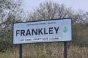 The altered Frankley road sign