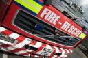 Rubbish fire in Stourport