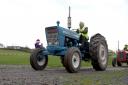 Tractor setting off on the Boxing Day Tractor Run. PIC by Colin Hill.