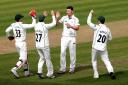 EXCEPTIONAL: Daryl Mitchell was full of praise for Chris Russell’s (centre) bowling display in Worcestershire’s seven-wicket defeat to Northamptonshire in the YB40 on Monday night.