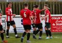 Marching on: Evesham United are into the final four. Pic: Stuart Purfield