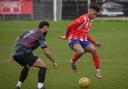 Amar Dyer in action for Bromsgrove Sporting against Ilkeston Town. Picture: Chris Jepson
