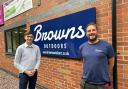 James Haynes of John Truslove with Stefan Brown of Browns Outdoors.