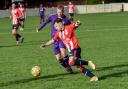 Connor Tee in action for Bromsgrove Sporting against Hitchin