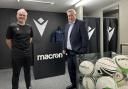 Macron store manager Rob Clarke with Ian Parker of John Truslove