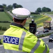Library picture of Police traffic speed gun.