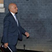Health Secretary Sajid Javid leaving Downing Street on Wednesday. Photo: PA.