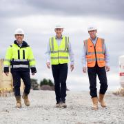 Paul Breen, managing director of Living Space; Matt Crucefix, director of development (West and South) at Stonewater; Shane Robinson, production director at Living Space