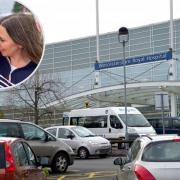 HOSPITAL: Jo Watson is calling for action to be taken over the parking situation at Worcestershire Royal Hospital
