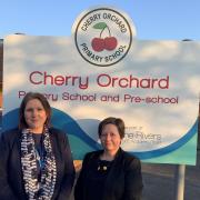 PROGRESS: Head teacher Karen Banford (left) and deputy head Caroline Jeynes