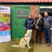From left - Angie Preece, business development manager at BCRS Business Loans, with Carrena and Darron Burness, of Beacon Barkers Pet Centre