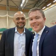 Bromsgrove MP Sajid Javid and Bradley Thomas