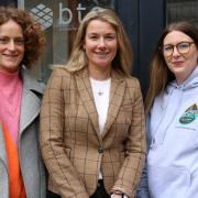 L-R: The Basement Project's Anna Duffy, Louise Sutton, BTS Property Consultancy, Elisha Mahoney