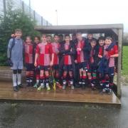 Bromsgrove Sporting Colts under 13s after beating Sky Blues