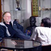 Rick Wakeman in conversation with Martyn Smith at the Grand Order of Water Rats museum (Picture by Liam White)