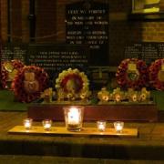 POIGNANT EVENT: The Rubery branch of the Royal British Legion took part in the nationwide event Lights Out on Monday evening. SP