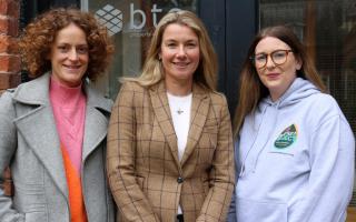 L-R: The Basement Project's Anna Duffy, Louise Sutton, BTS Property Consultancy, Elisha Mahoney