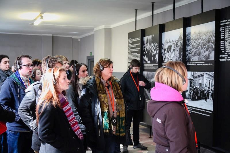 Students from Bromsgrove High Academy and other West Midlands schools looked at photos taken at the Nazi death camps during World War Two. (Photo: Yakir Zur)