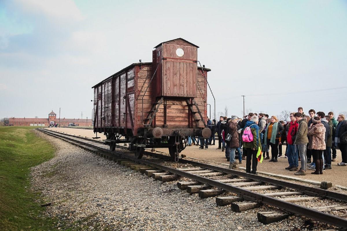 Up to 100 prisoners were transported into Auschwitz-Birkenau in a cramped wooden crate. (Photo: Yakir Zur)