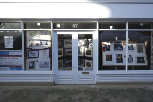 The vacant shop at 67 Bromsgrove High Street has been utilised to showcase local photographers' work