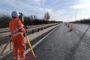 Barrier replacement work continues on the M5