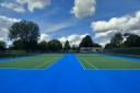 Refurbished tennis courts at Sanders Park