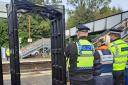 Droitwich police were spotted at the railway station with metal detectors.
