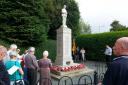 Residents from Catshill gather to commemorate 100 years since the of outbreak of the First World War.