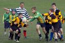 FINAL SHOWDOWN: Westacre (yellow and black) take on Parkside (Yellow and Green). Ref: MM00071