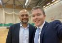Bromsgrove MP Sajid Javid and Bradley Thomas