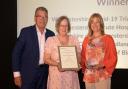 RESEARCH: Karen Austin ITU research nurse and Alison Harrison Oncology Research nurse receiving ‘Team of the Year’ award at the National Institute for Health and Care Research (NIHR) Clinical Research Network West Midland’s Awards.