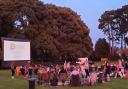 Guests enjoy a showing at the outdoor cinema in Abbey Park, Pershore, last year.