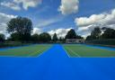 Refurbished tennis courts at Sanders Park