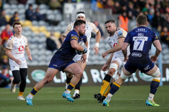 STARTER: Rory Sutherland is back in the Worcester squad after six weeks out with a dead leg. Pic: JMP