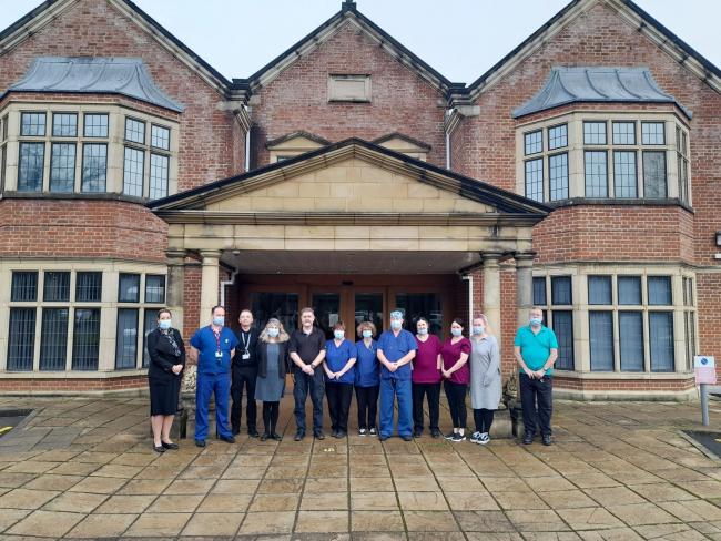 The theatre and ward team at Burcot Hall Hospital.