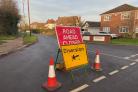 Road closed because of burst water pipe - drivers ignore signs