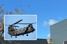 SPOTTED: Chinook flies over Worcester.