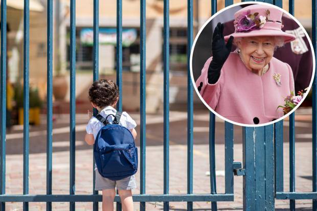 Schools close a day early for Queen's platinum Jubilee: Images from PA and Getty