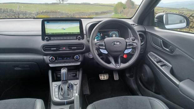 Bromsgrove Advertiser: The Kona N's sporty interior is also appealing 