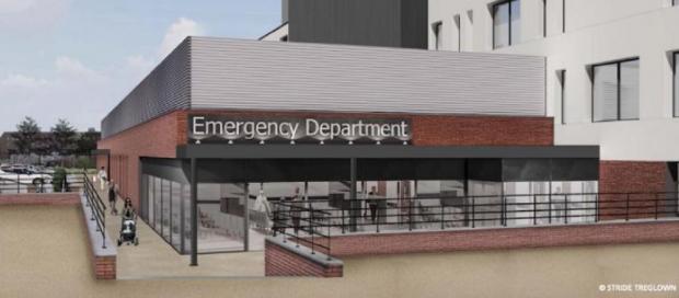 Bromsgrove Advertiser: DEPARTMENT: Artist's impression of Worcestershire Royal Hospital's new A&E department