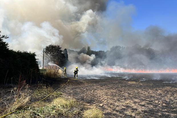 Fire in Great Witley. Credit: HWFRS/CFO Jon Pryce