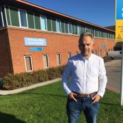 Dr David Nicholl outside the Princess of Wales Community Hospital in Bromsgrove.