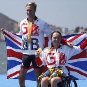 Bromsgrove's Lauren Rowles and  rowing partner Lawrence Whitley won gold at the Rio 2016 Paralympics. Credit: REUTERS/Ricardo Moraes