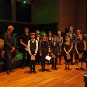 Judges and finalists at  Bromsgrove Young Musicians’ Platform.