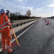 Barrier replacement work continues on the M5
