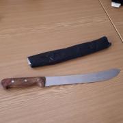 A knife was taken off the streets of Rubery.