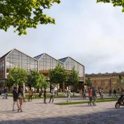 TRANSFORMATION: An artist's impression of the new Shrub Hill area in Worcester