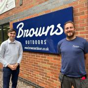 James Haynes of John Truslove with Stefan Brown of Browns Outdoors.