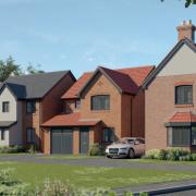 A CGI image of the Whitford Heights development