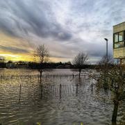 Worcester floods have forced the closure of Pitchcroft Car Park